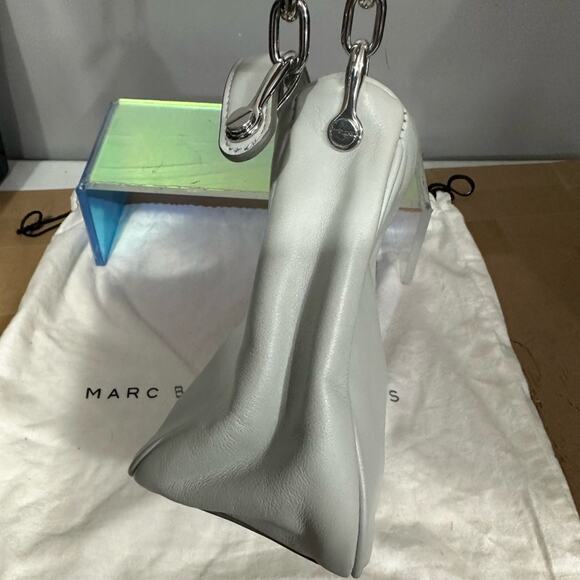 RARE MARC JACOBS New York SoHo Gray Leather Baguette Shoulder Bag MSRP‎ $395 - Picture 9 of 14